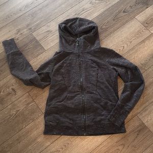 Lululemon scuba hoodie heatherd dark gray size 10